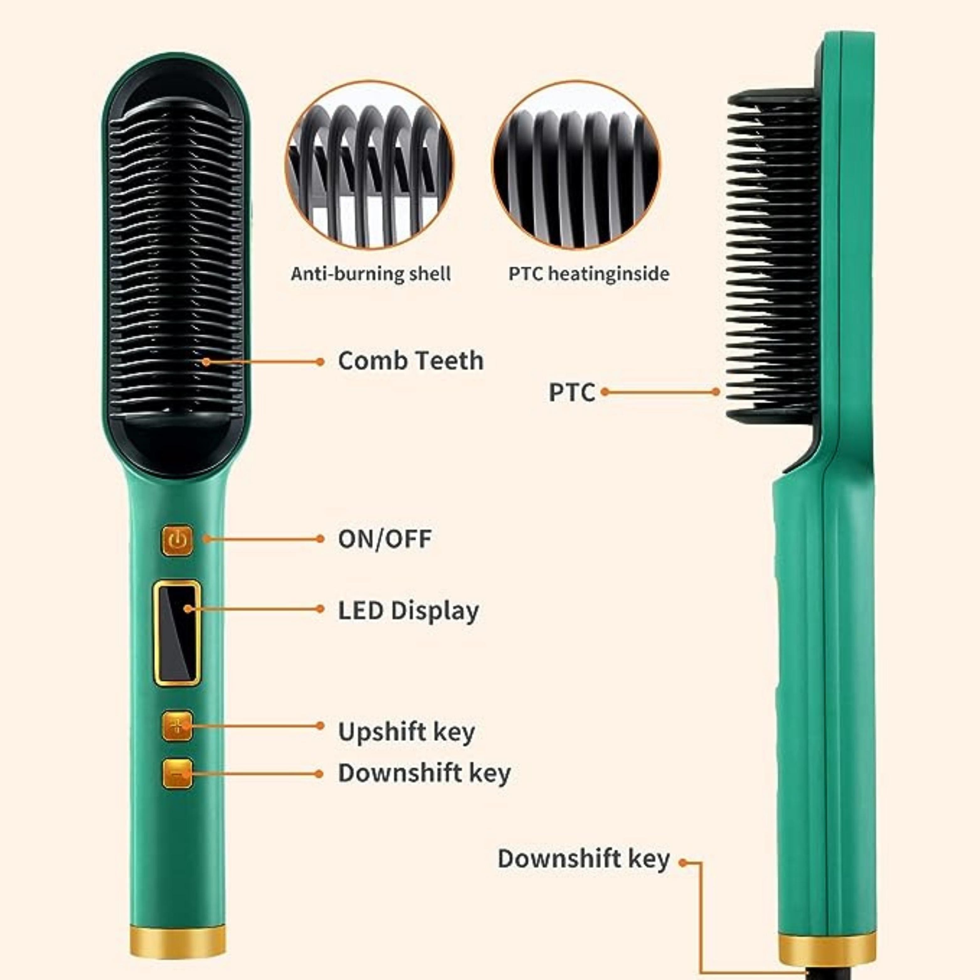 Hair Straightener Brush Set Comb Hair Curly Detangling Brush - aero revive 2